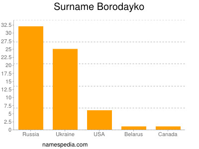 Surname Borodayko