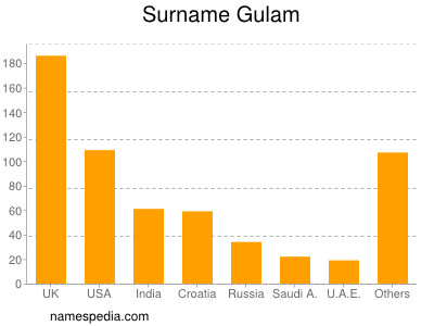 Surname Gulam