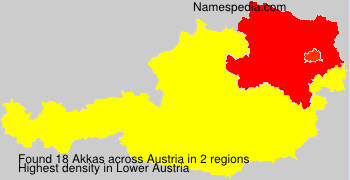 Surname Akkas in Austria