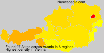 Surname Aktas in Austria