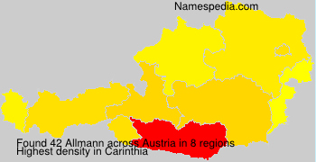 Surname Allmann in Austria