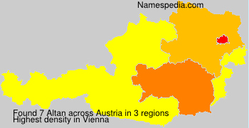 Surname Altan in Austria