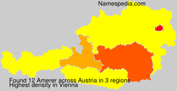 Surname Amerer in Austria