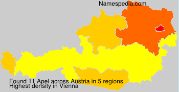 Surname Apel in Austria