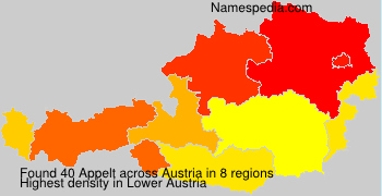 Surname Appelt in Austria