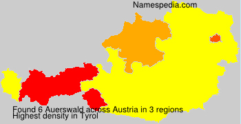 Surname Auerswald in Austria