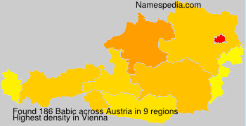 Surname Babic in Austria