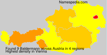 Surname Baldermann in Austria
