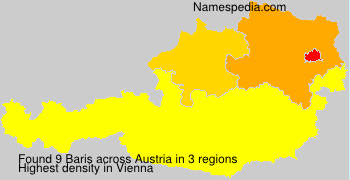 Surname Baris in Austria