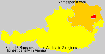 Surname Bausbek in Austria
