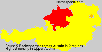 Surname Beckenberger in Austria
