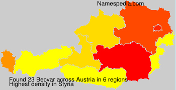 Surname Becvar in Austria