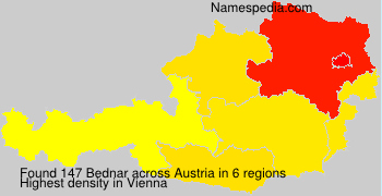 Surname Bednar in Austria