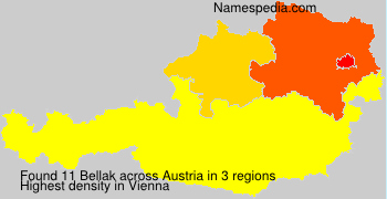 Surname Bellak in Austria
