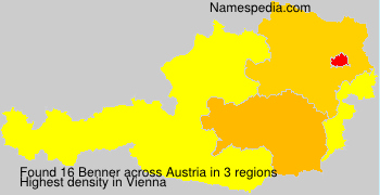 Surname Benner in Austria