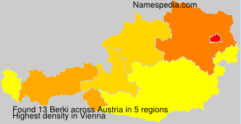 Surname Berki in Austria