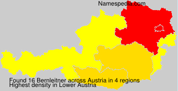 Surname Bernleitner in Austria