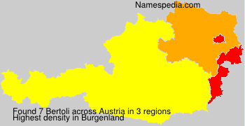 Surname Bertoli in Austria