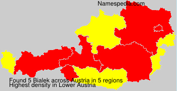 Surname Bialek in Austria