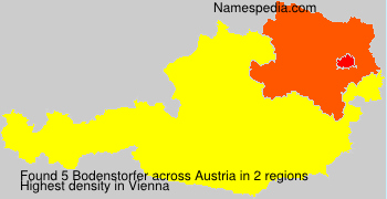 Surname Bodenstorfer in Austria