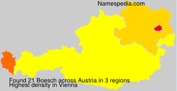 Surname Boesch in Austria