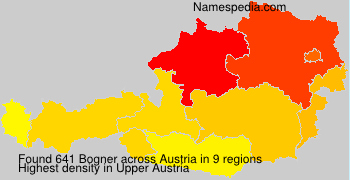 Surname Bogner in Austria