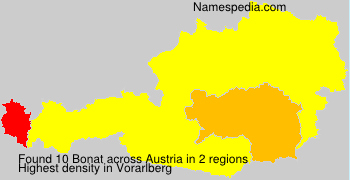 Surname Bonat in Austria
