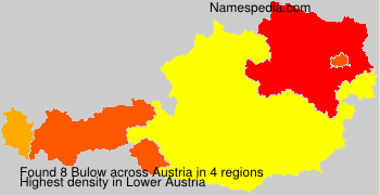 Surname Bulow in Austria