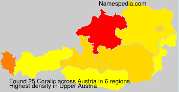Surname Coralic in Austria