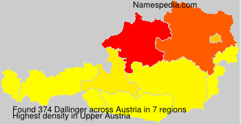 Surname Dallinger in Austria