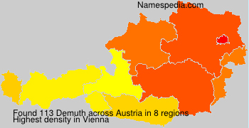 Surname Demuth in Austria