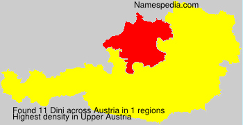 Surname Dini in Austria