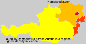 Surname Domnanovits in Austria