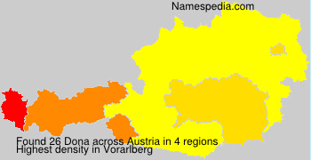 Surname Dona in Austria
