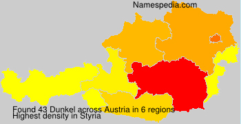 Surname Dunkel in Austria