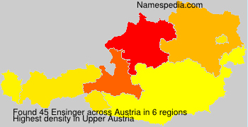 Surname Ensinger in Austria