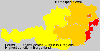 Surname Fabsics in Austria