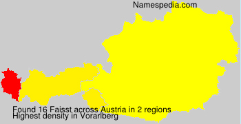Surname Faisst in Austria