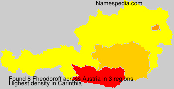 Surname Fheodoroff in Austria
