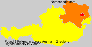 Surname Folkmann in Austria