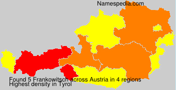Surname Frankowitsch in Austria