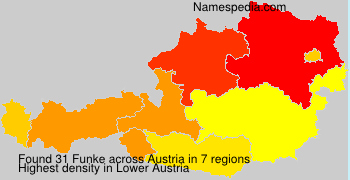 Surname Funke in Austria