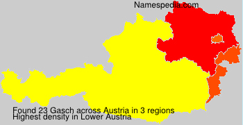 Surname Gasch in Austria