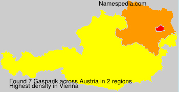 Surname Gasparik in Austria