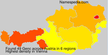 Surname Genc in Austria