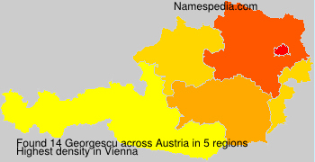 Surname Georgescu in Austria