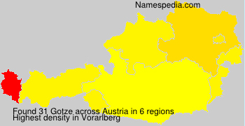 Surname Gotze in Austria