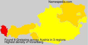 Surname Greissing in Austria