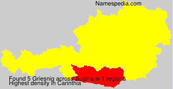 Surname Griesnig in Austria Surname Griesnig in Austria