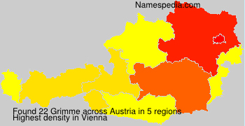 Surname Grimme in Austria